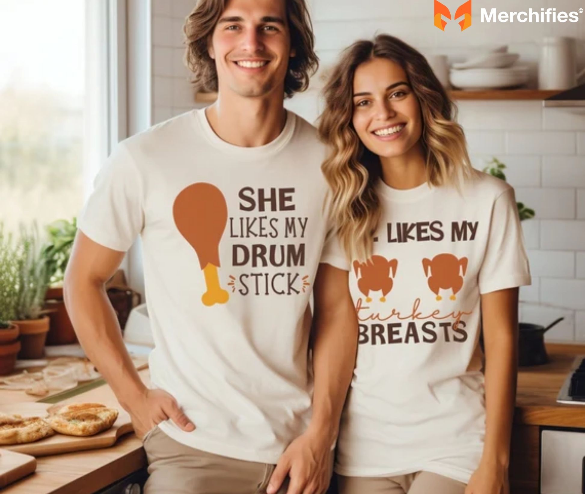 Thanksgiving Shirts for Couples & Friendsgiving Parties