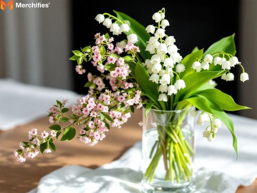 The 2nd Anniversary Flower Cosmos & Lily of the Valley