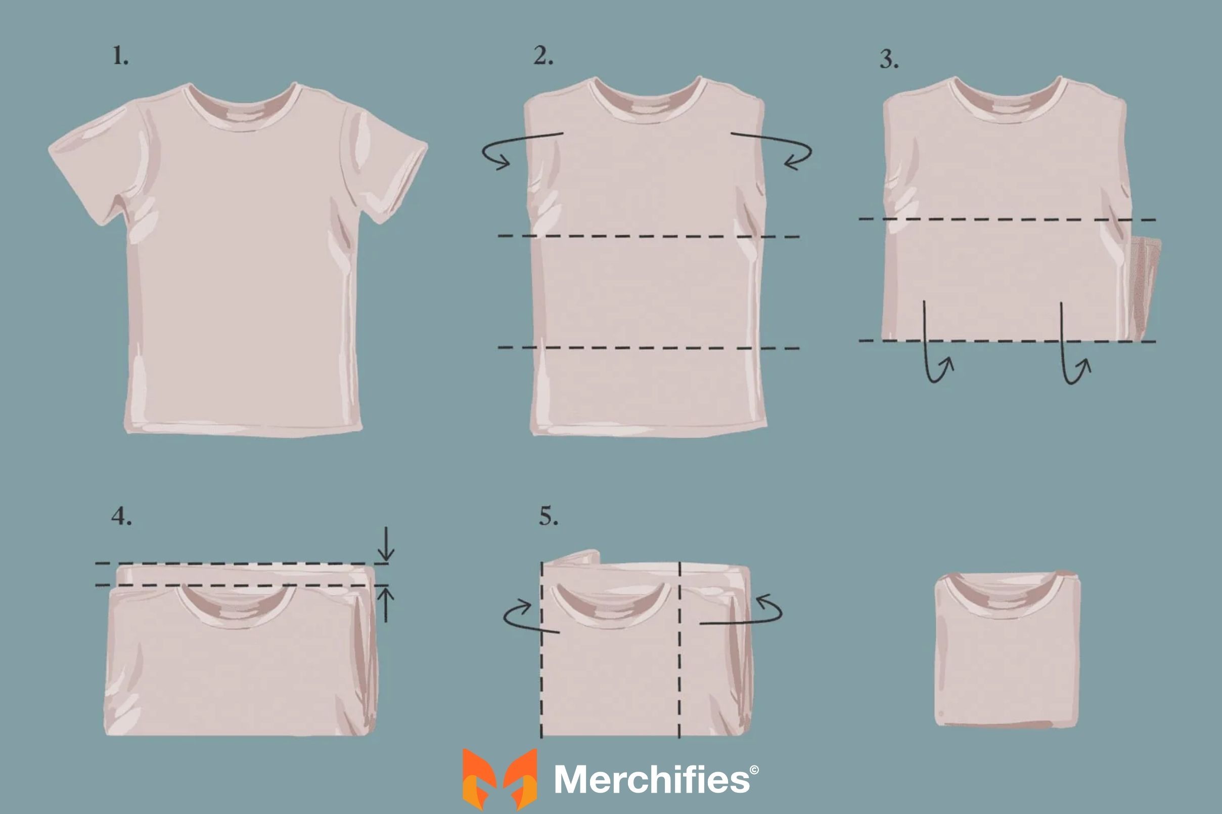 The Quick 3-Second Fold (Fast & Efficient for Everyday T-shirts)