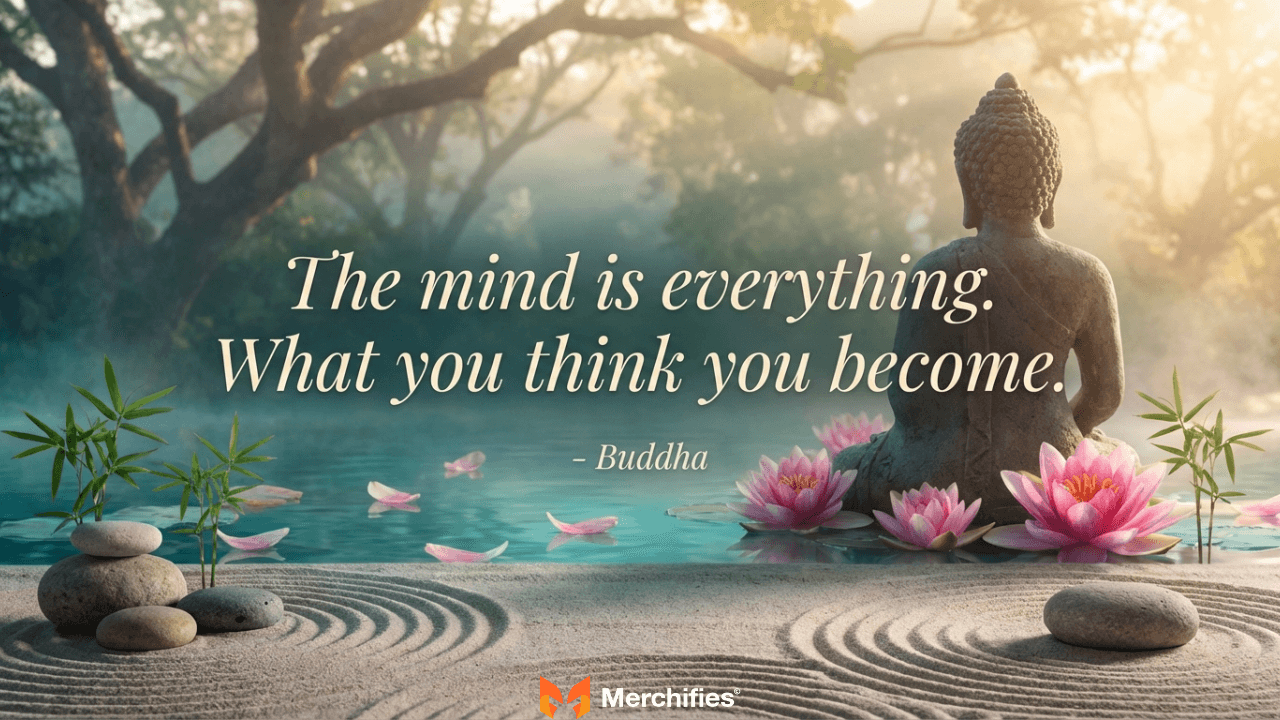 The mind is everything. What you think you become. – Buddha