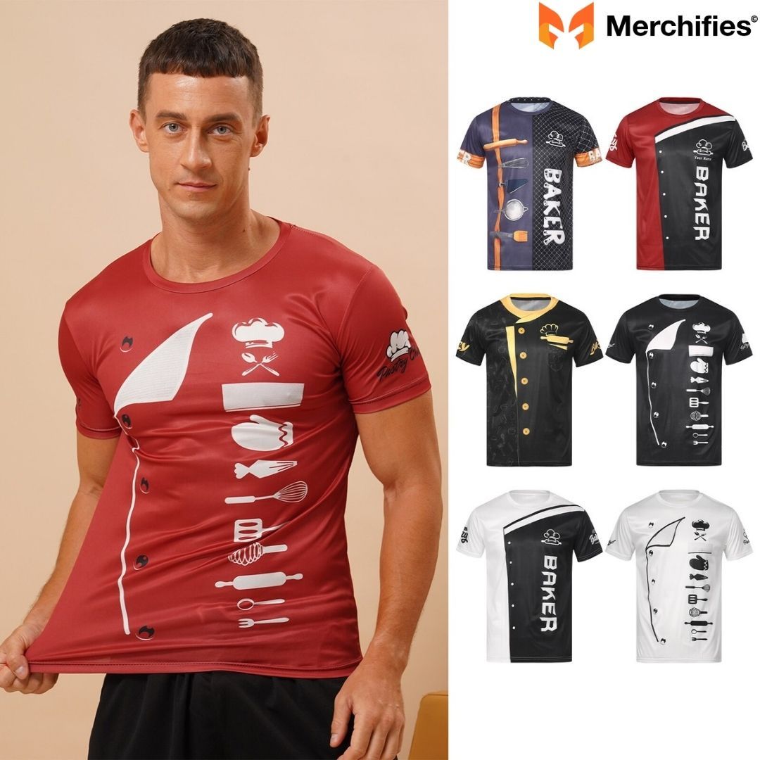 The right chef shirt style for your kitchen personality.