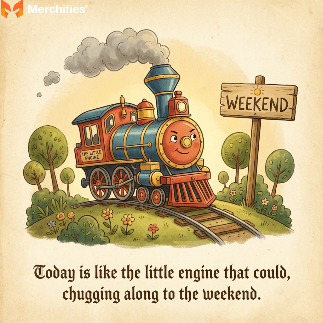Today is like the little engine that could, chugging along to the weekend.