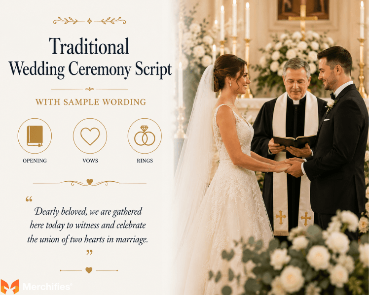 Traditional Wedding Ceremony Script with Sample Wording