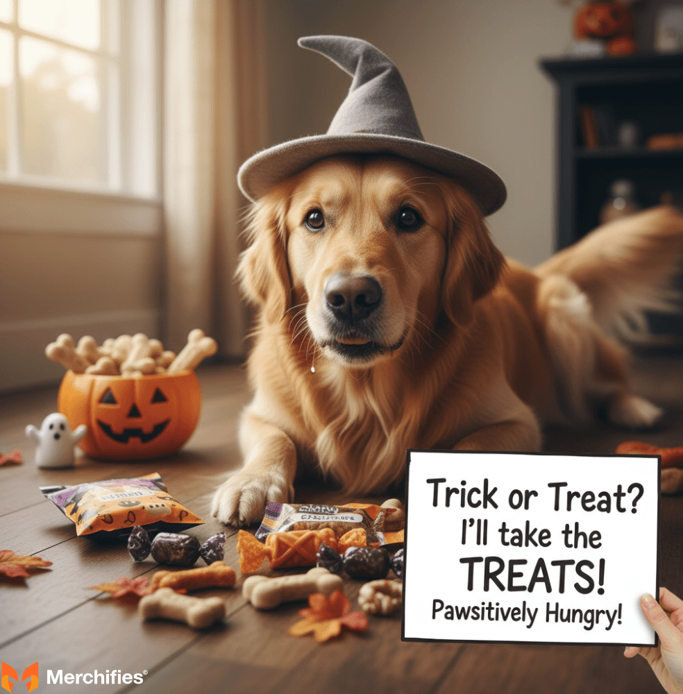 Treat-Related Halloween Dog Puns