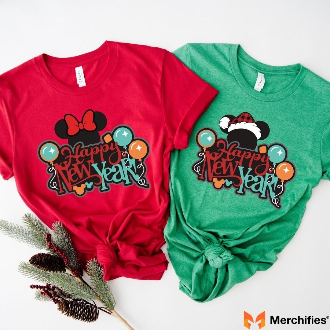 Trendy Matching New Year T-Shirts for Him & Her