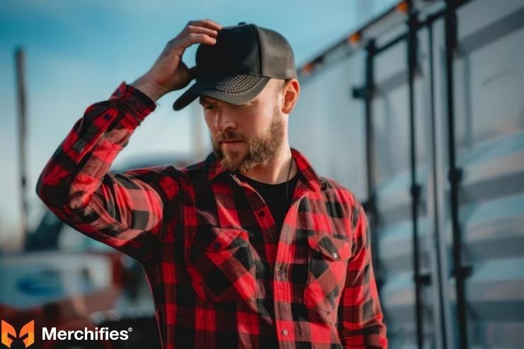 Trucker style starts with plaid flannel.