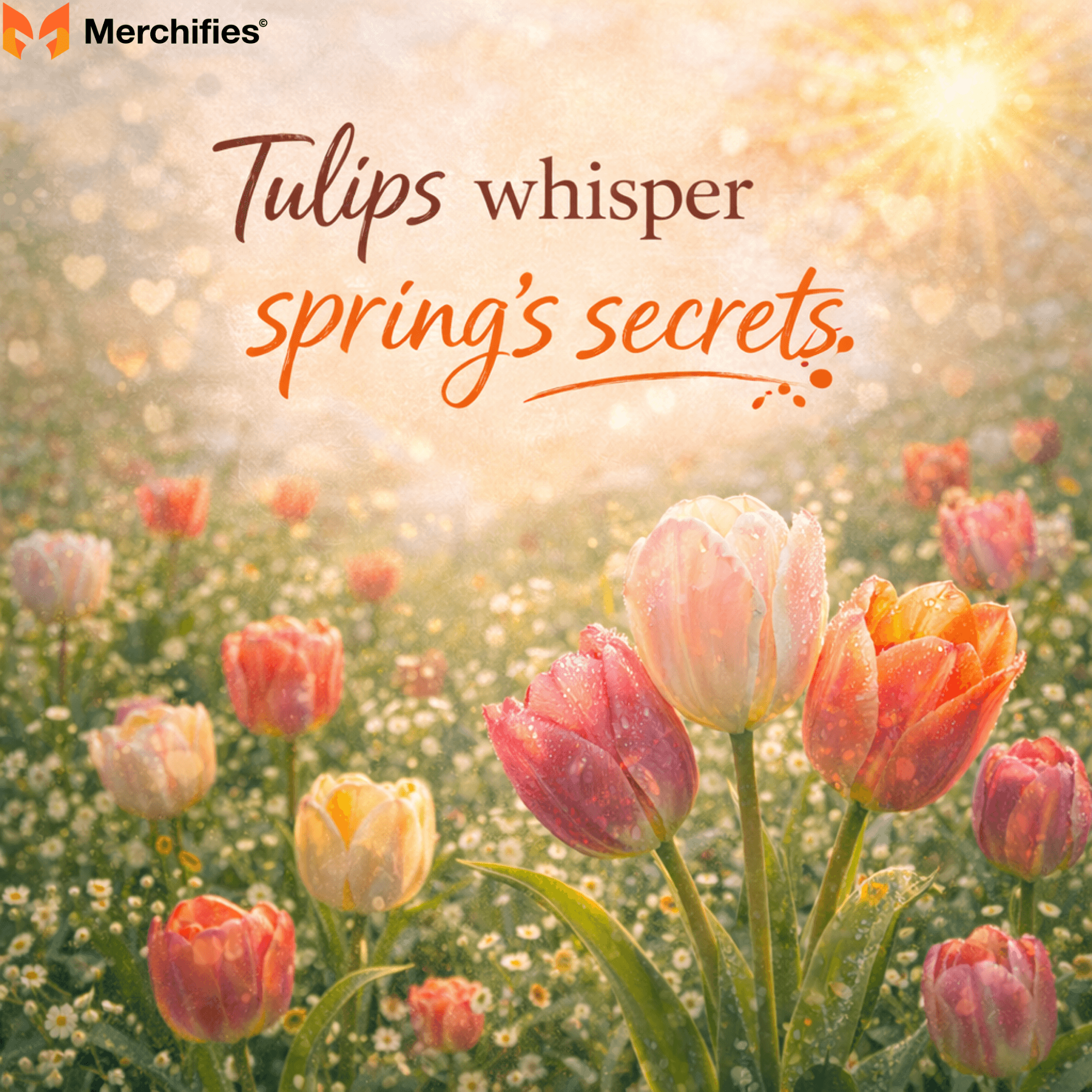 Tulips whisper spring's secrets.