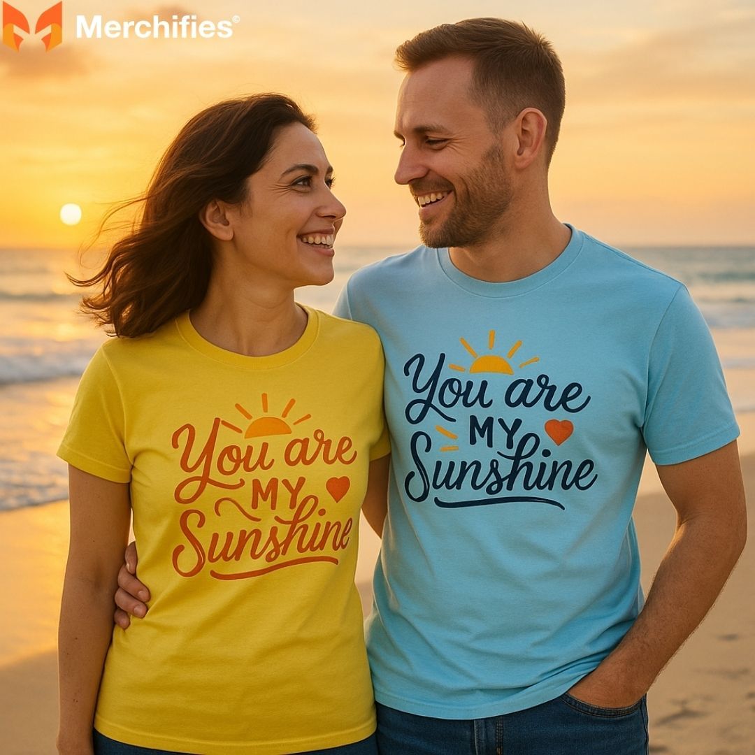 Turn feelings into fashion with T-shirts that capture romance and connection.