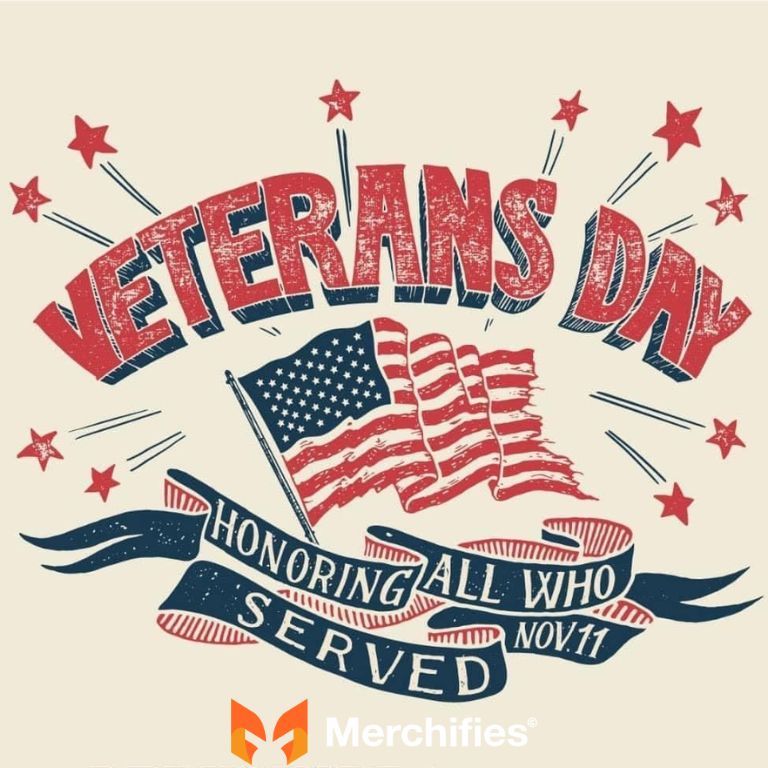 Typography-Based Veteran Designs That Sell