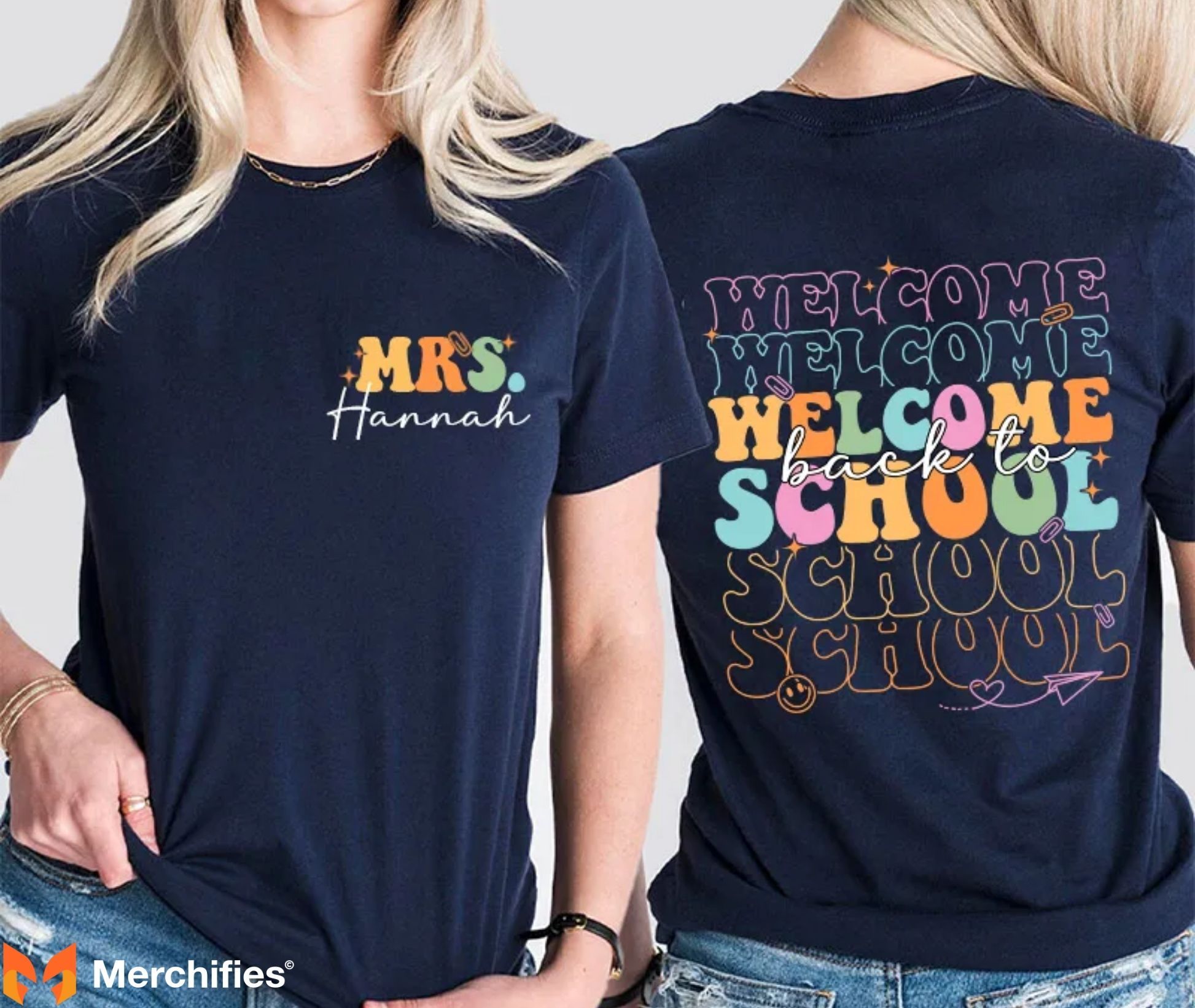 Unique back to school shirts you can customize for every classroom member.