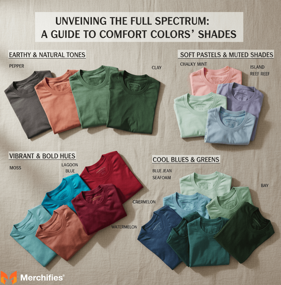 Unveiling the Full Spectrum A Guide to Comfort Colors' Shades