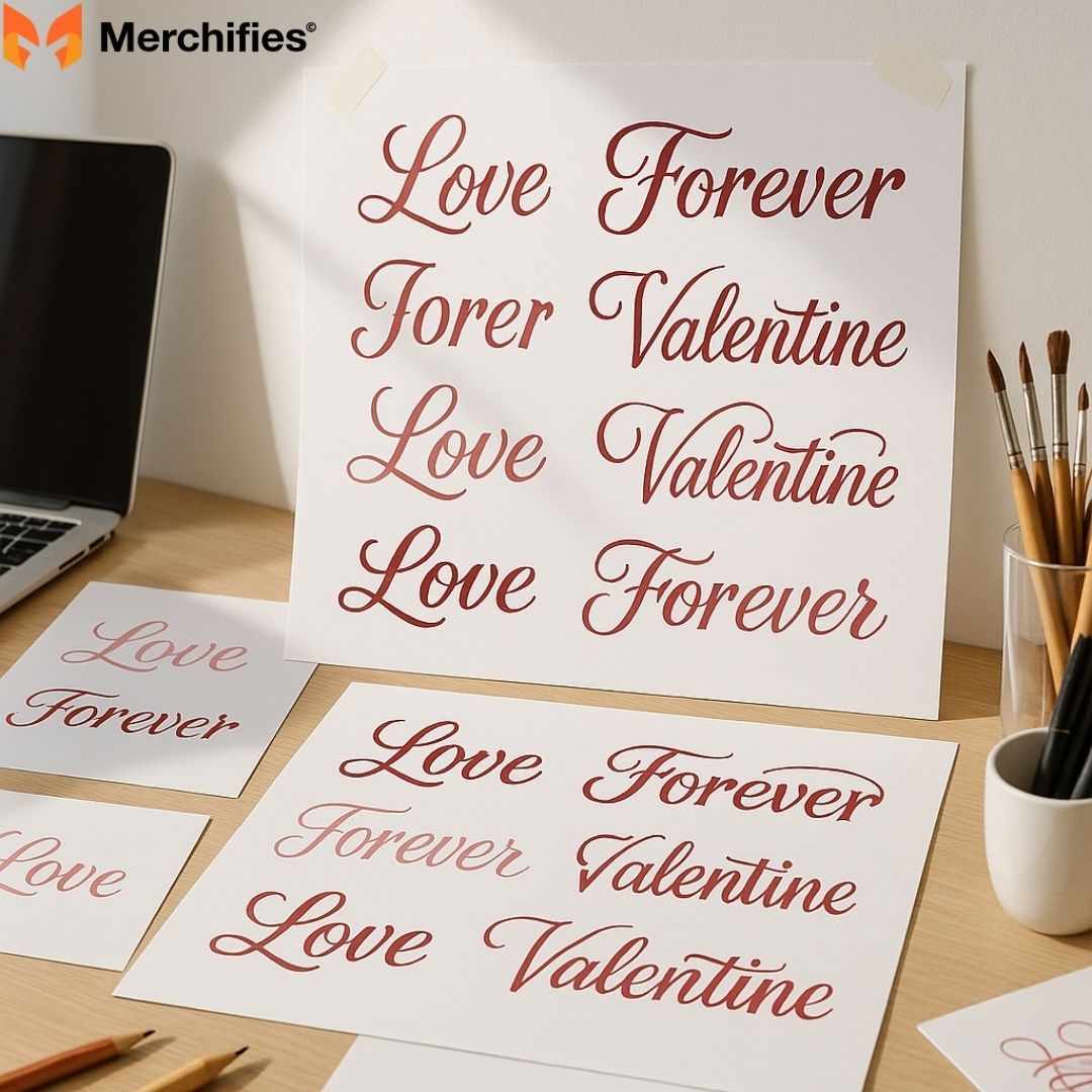 Valentine Typography & Color Ideas for Designers