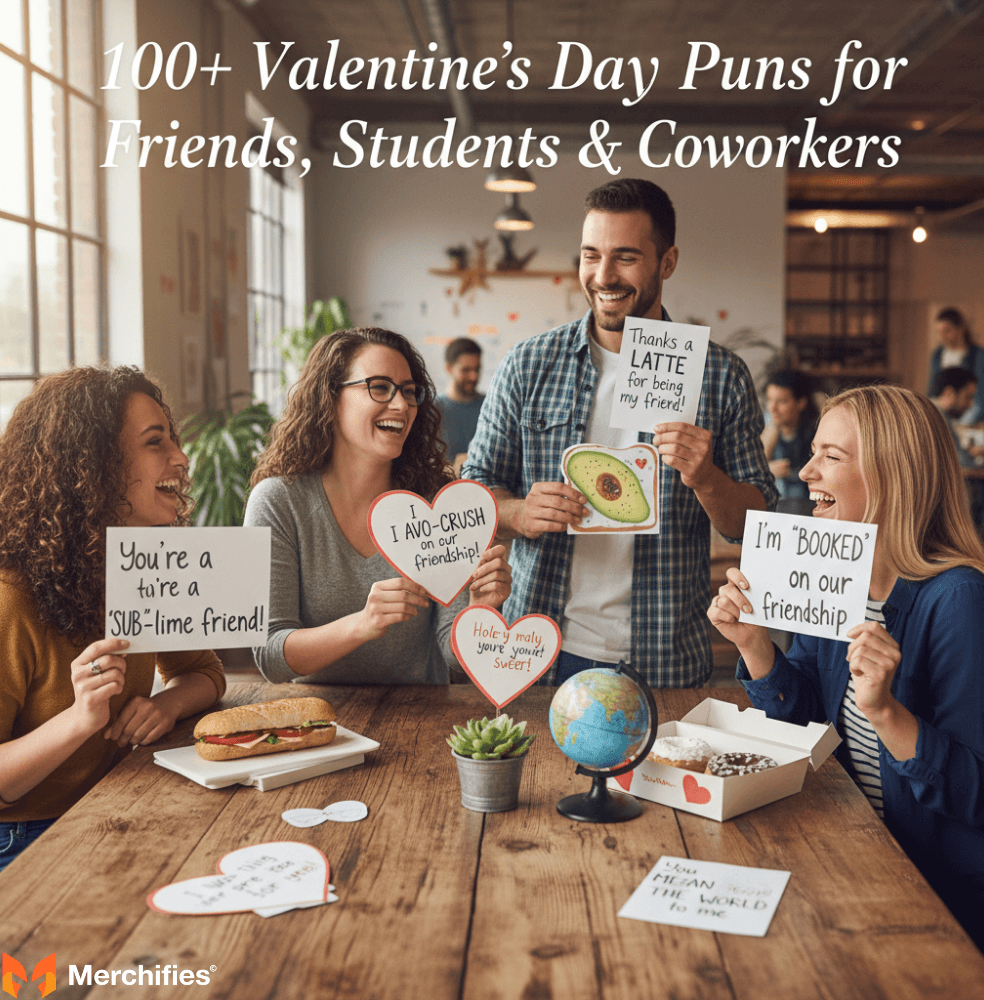 100+ Valentine's Day Puns for Friends, Students & Coworkers