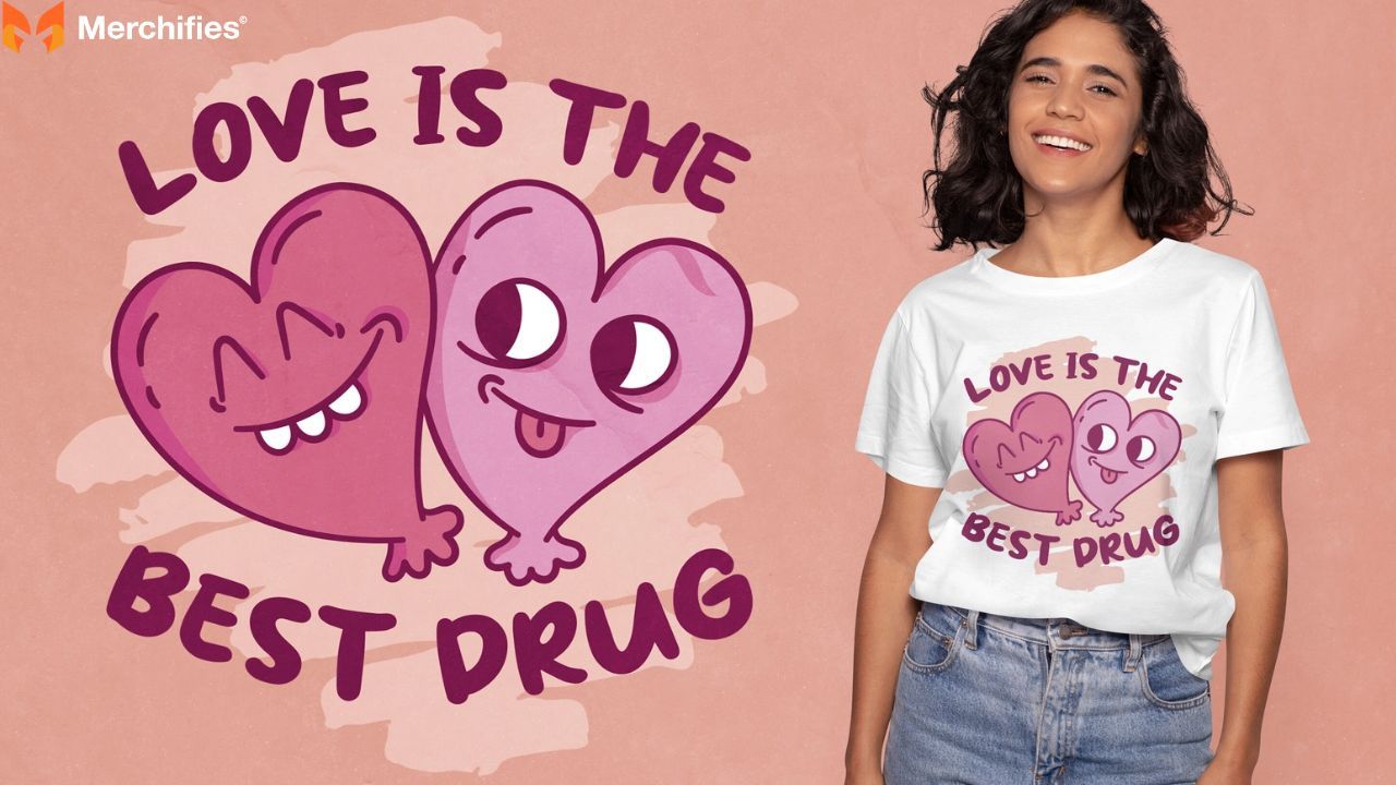 Wear your heart on your tee with designs that speak love without a single word.