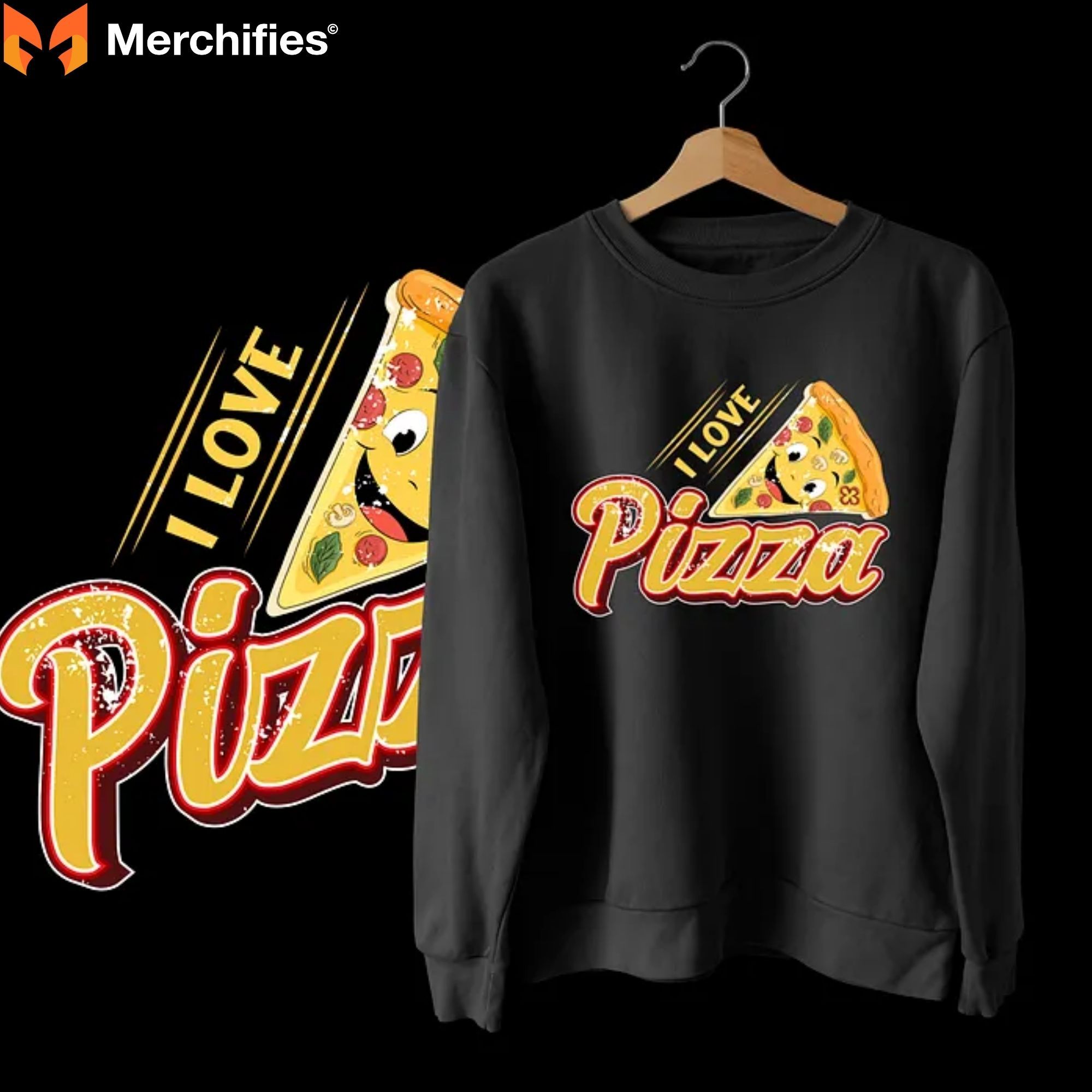 Wear your pizza passion with bold, creative chef shirt designs.