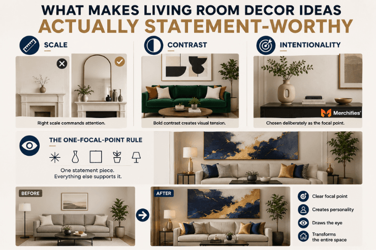 What Makes Living Room Decor Ideas Actually Statement-Worthy
