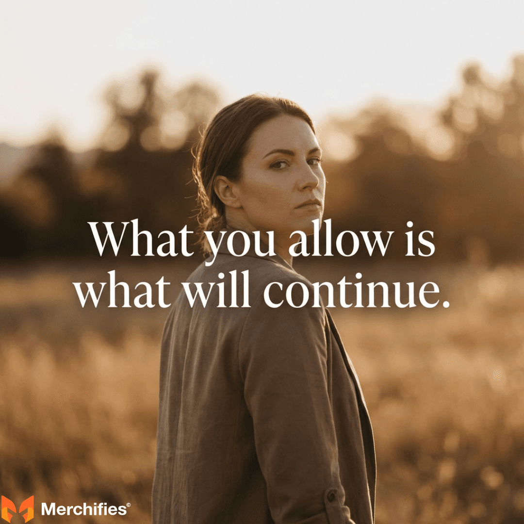What you allow is what will continue.