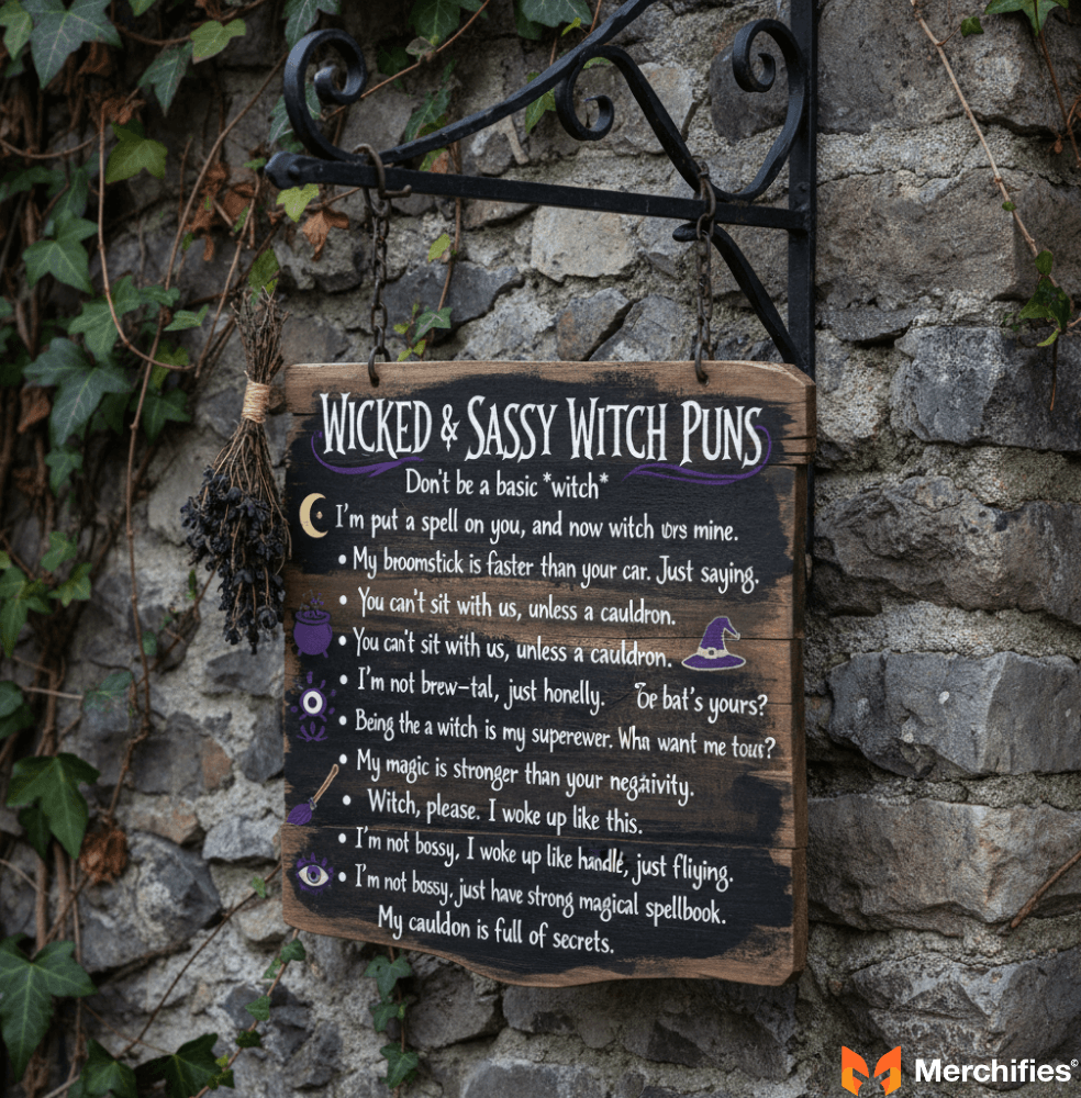 Wicked & Sassy Witch Puns