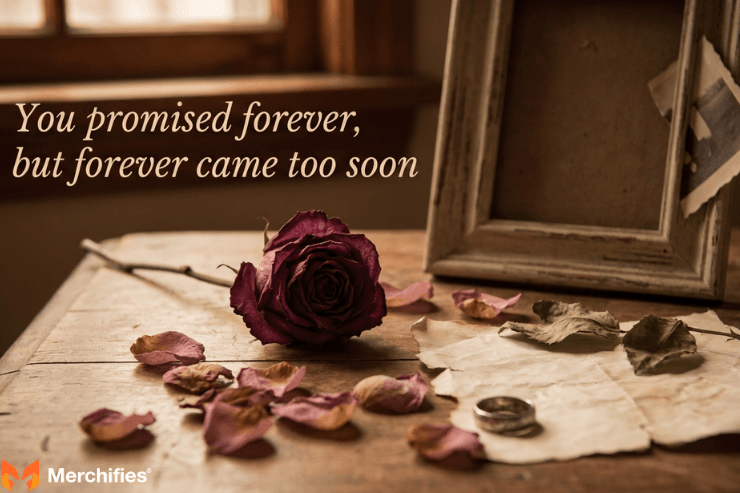 Wilted rose metaphor for heartbreak - poignant hurt love quotes for him visual symbolism