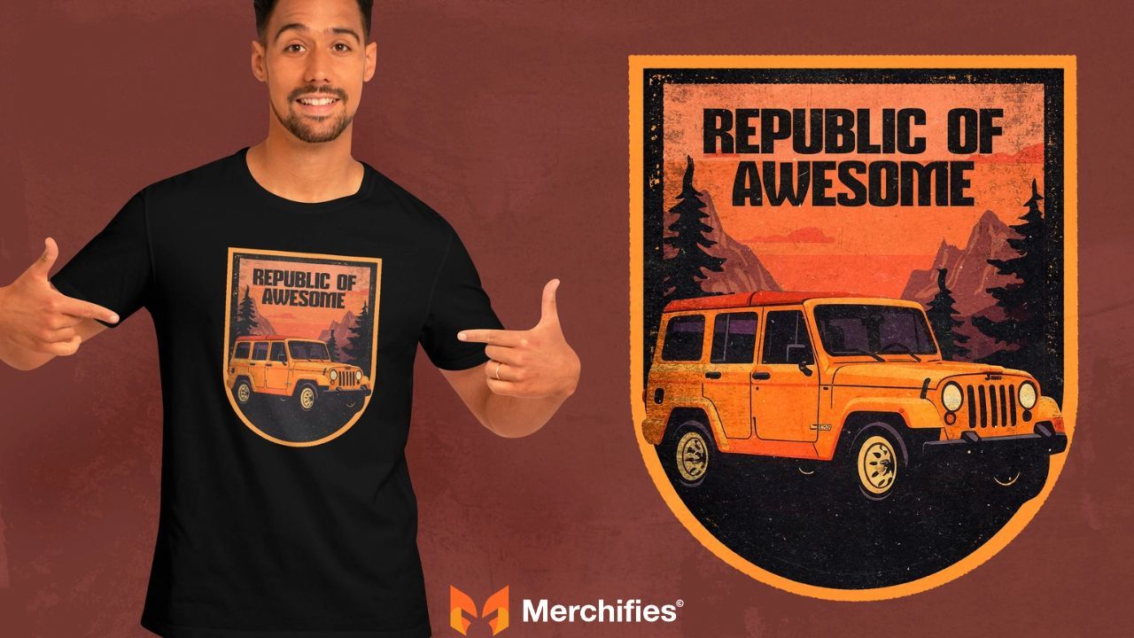 Winning Font and Color Combinations Truck Shirt Design