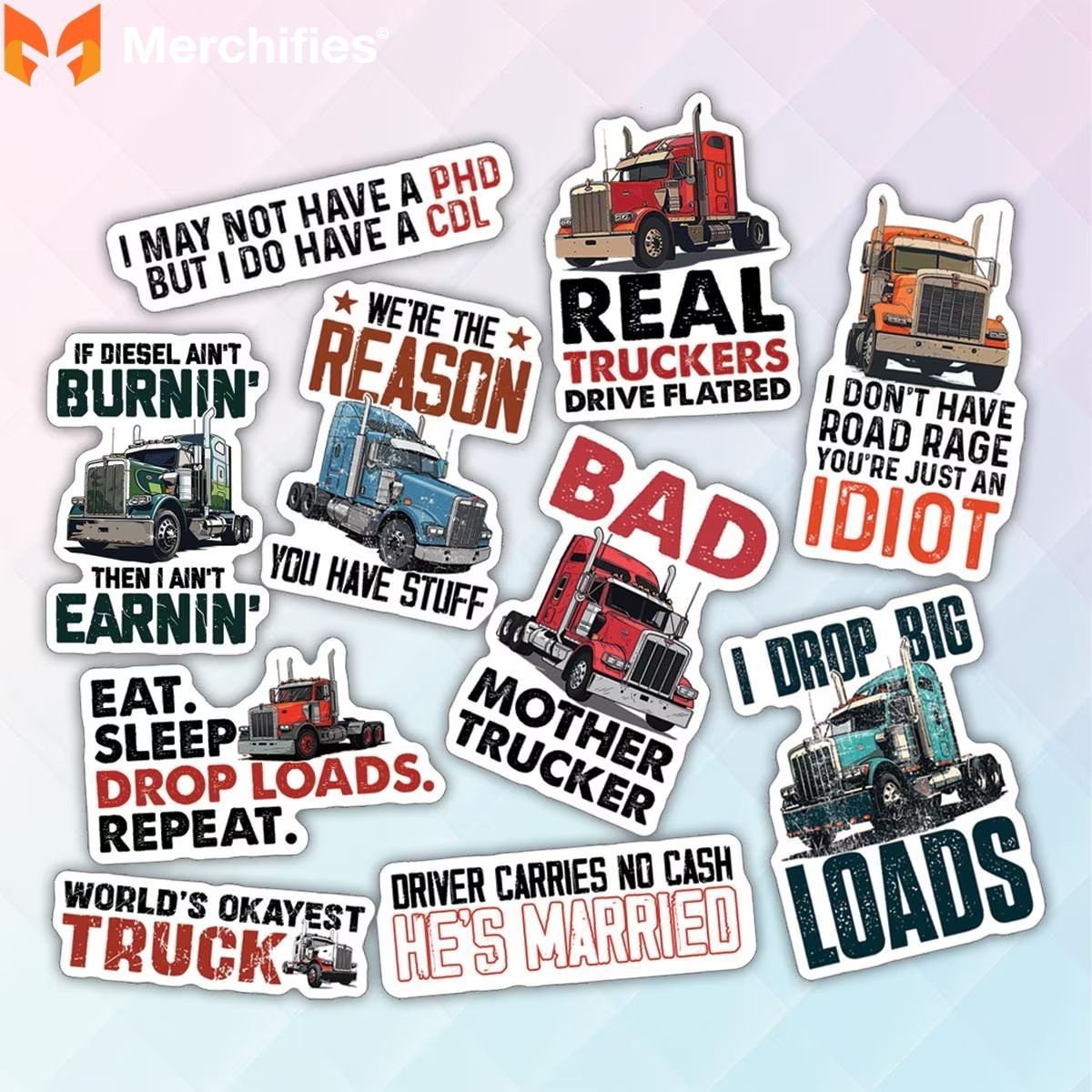 Work Ethic and Self-Reliance Messages in Truck Driver Pride Clothing