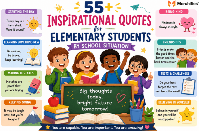55+ Inspirational Quotes for Elementary Students by School Situation