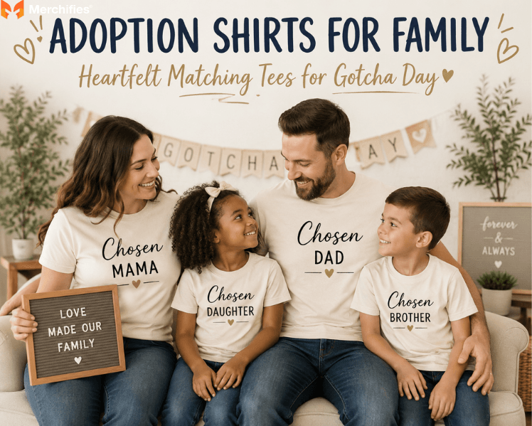 Adoption Shirts for Family: Heartfelt Matching Tees for Gotcha Day