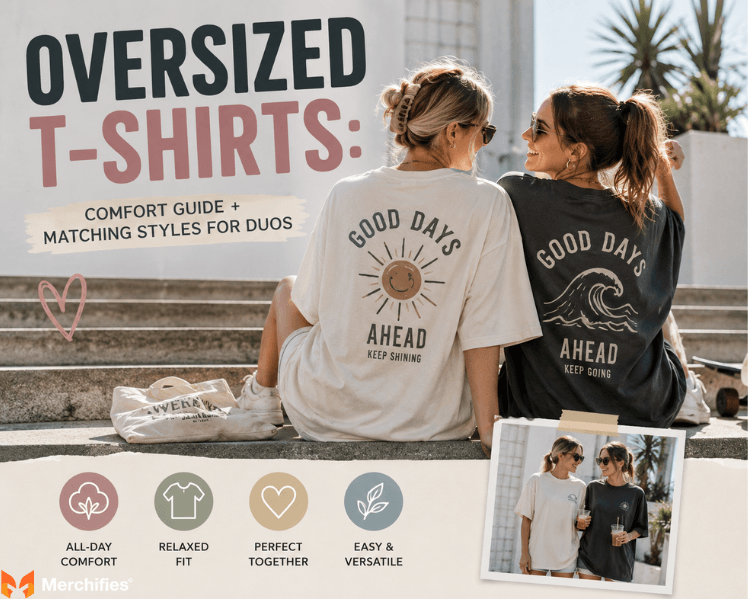 Oversized T-Shirts: Comfort Guide + Matching Styles for Duos