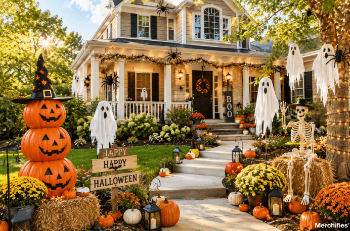 Outdoor Halloween Decorations That Wow the Whole Neighborhood