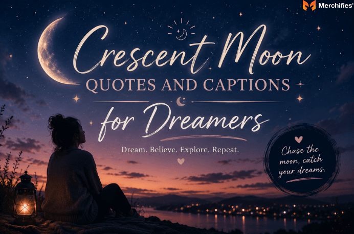 Crescent Moon Quotes and Captions for Dreamers