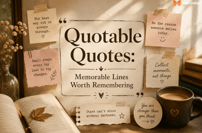 Quotable Quotes: Memorable Lines Worth Remembering