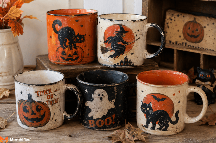 Vintage Halloween Mugs: Retro Designs for Nostalgic Fall Vibes