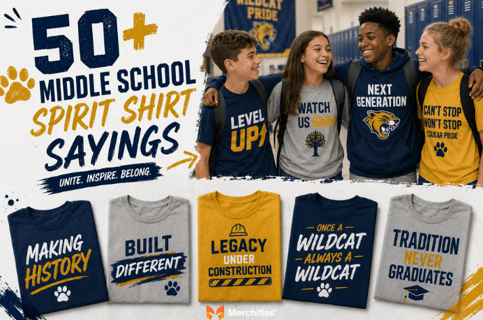 50+ Middle School Spirit Shirt Sayings to Unite Your Student Body (2026-2027)