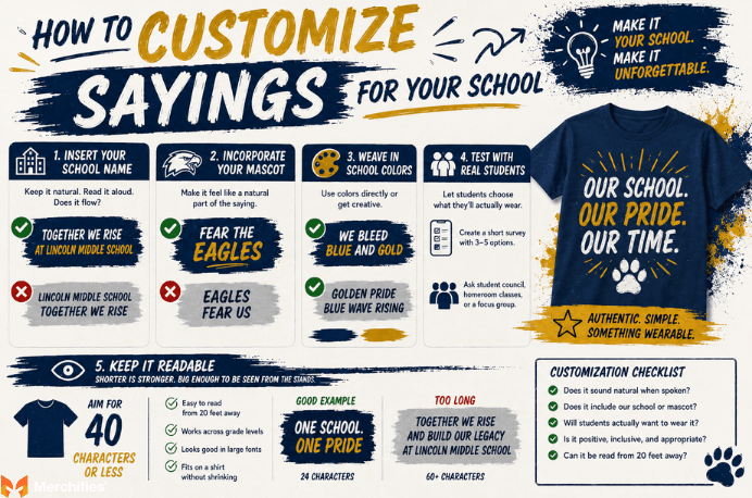 How to Customize Sayings for Your School
