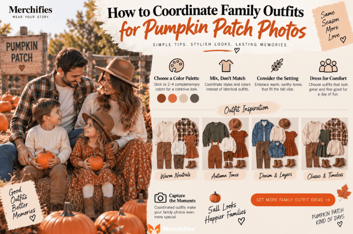 How to Coordinate Family Outfits for Pumpkin Patch Photos