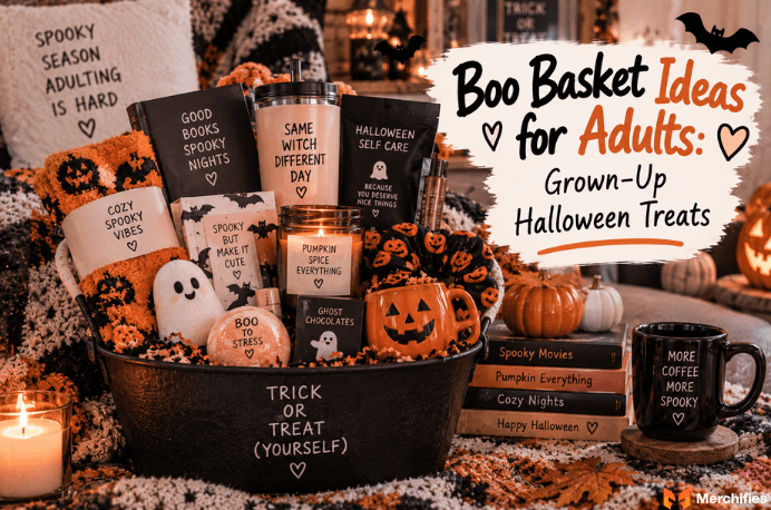 Boo Basket Ideas for Adults Grown-Up Halloween Treats