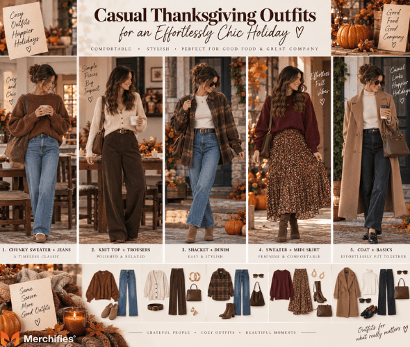 Casual Thanksgiving Outfits for an Effortlessly Chic Holiday