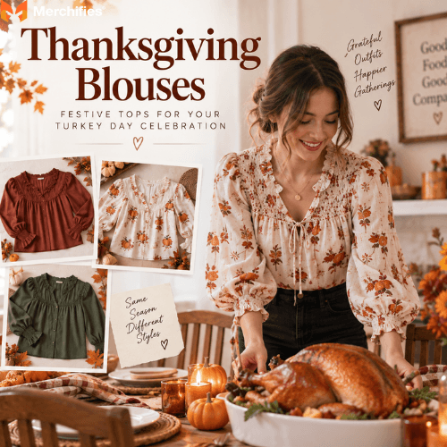 Thanksgiving Blouses: Festive Tops for Your Turkey Day Celebration