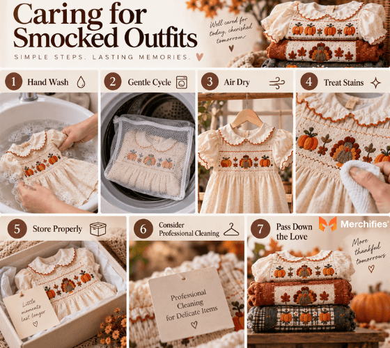 Caring for Smocked Outfits to Preserve the Stitching