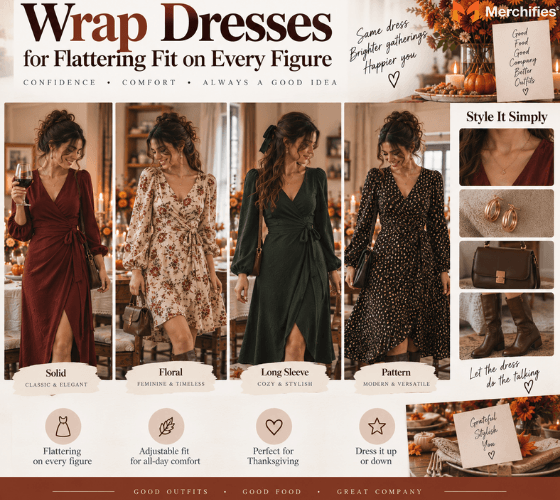 Wrap Dresses for Flattering Fit on Every Figure