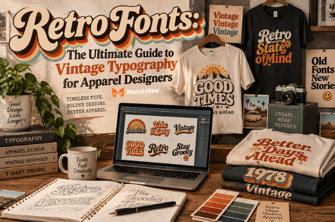 Retro Fonts: The Ultimate Guide to Vintage Typography for Apparel Designers