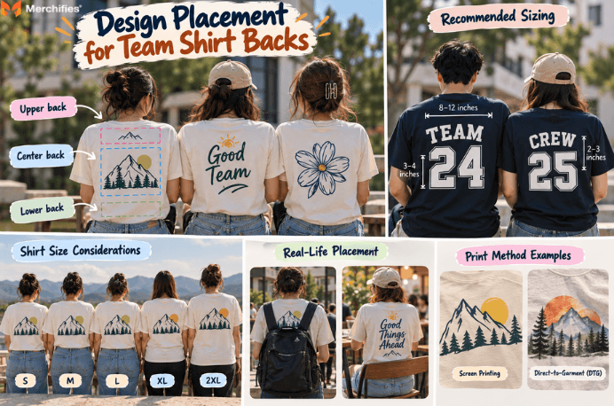 Design Placement and Sizing Tips for Team Shirt Backs