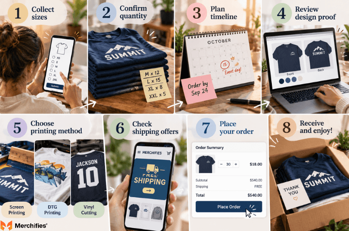 How to Order Custom Team Shirts Without Headaches