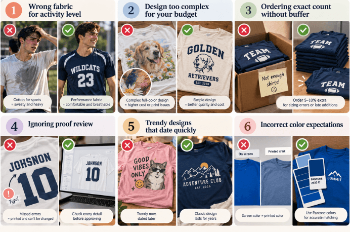 Common Custom Shirt Mistakes and How to Avoid Them