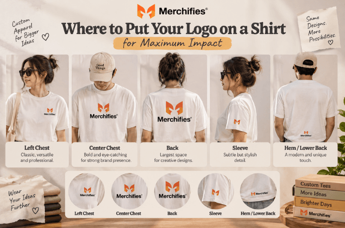Where to Put Your Logo on a Shirt for Maximum Impact