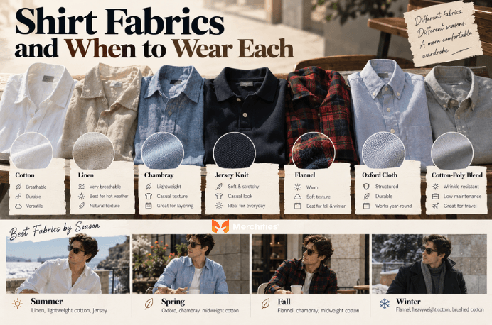 Shirt-Fabrics-and-When-to-Wear-Each