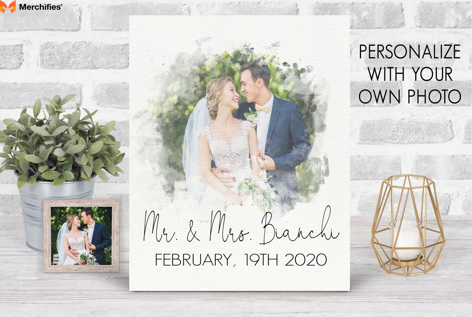 Personalized Wedding Date & Location Art