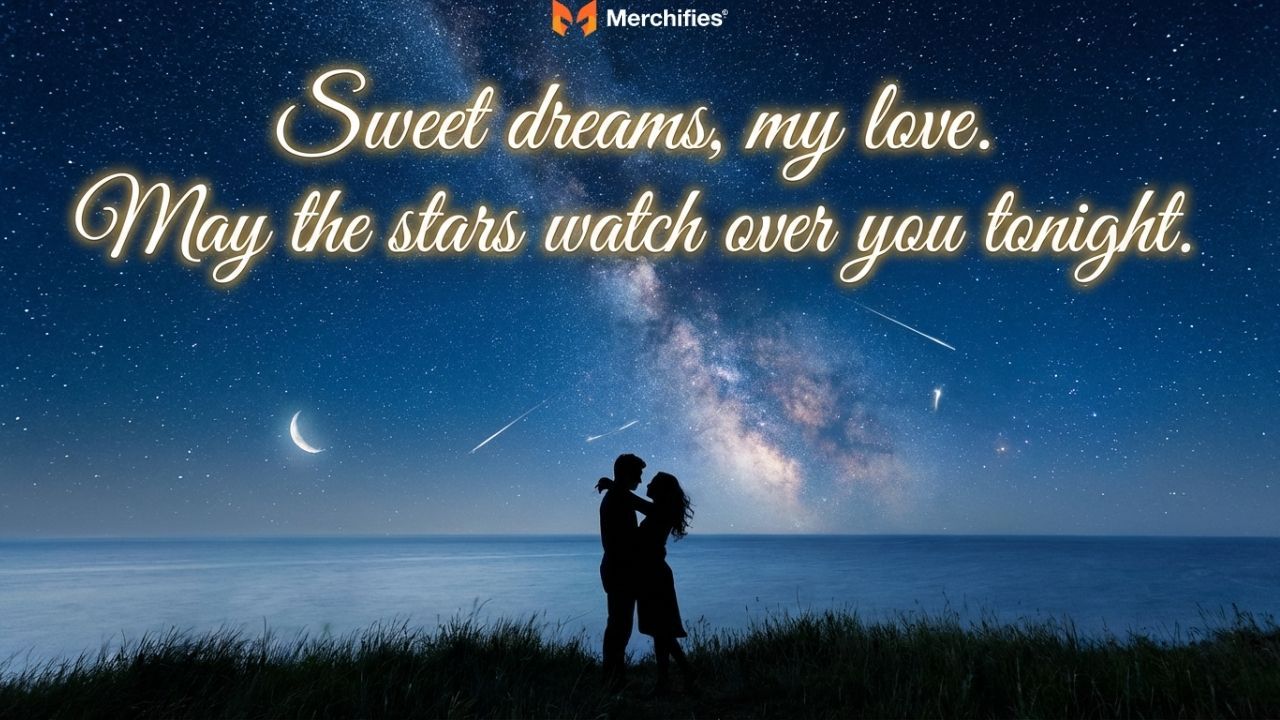 Phone screen showing a cute good night text message for boyfriend