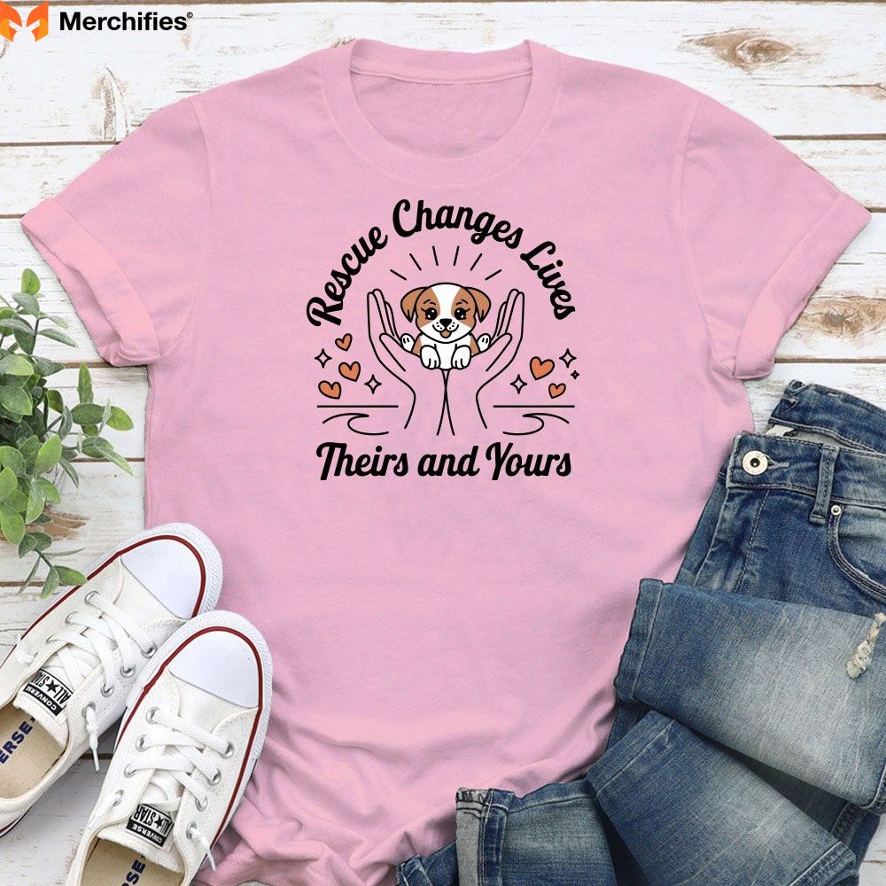"Rescue Dog, Rescued Heart" Shirt: Support Beagle Rescue