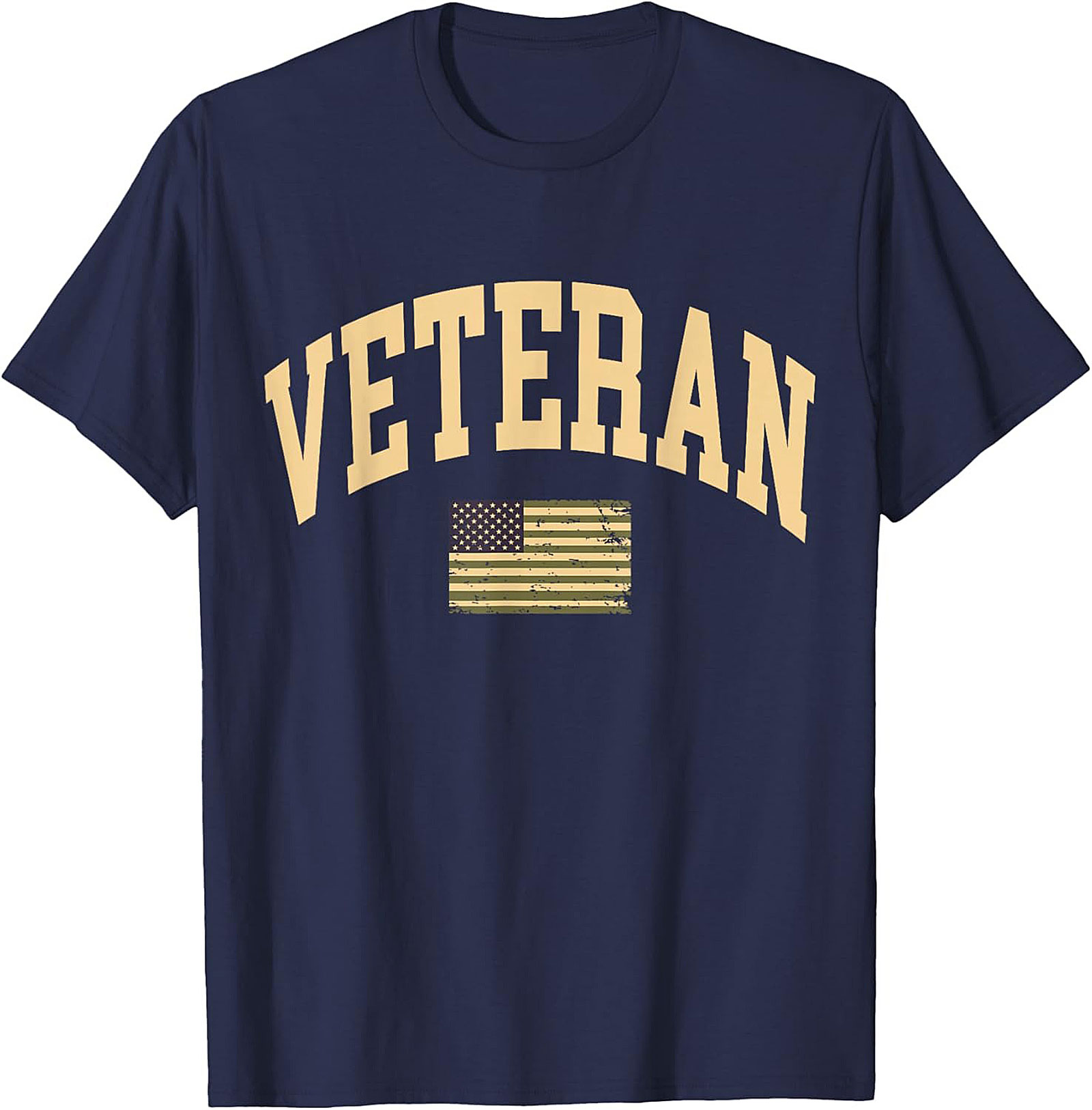 Patriotic Veteran T-shirt | Distressed Military Graphic Tee